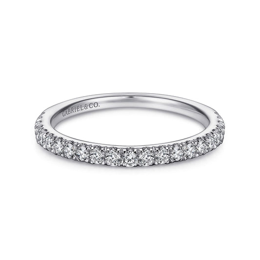 18K White Gold Matching Wedding Band