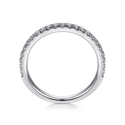 18K White Gold Matching Wedding Band