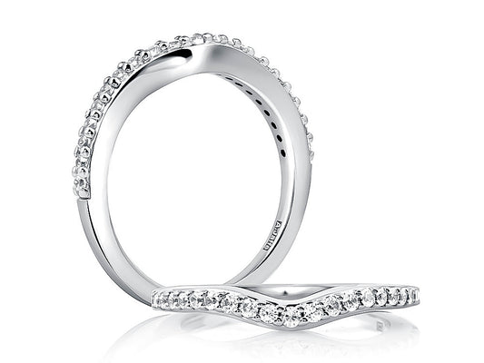 V-Shaped PavÃ© Diamond Anniversary Band WR0970/25