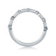 Marquise and Round Shape Diamond Stackable Half Circle Band WR1055/10