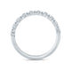 Alternating Bezel Set Half Circle Stackable Band WR1057/28