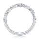 Delicate Halfway Alternating Round and Marquise Diamond Wedding Band WRC1373H/43