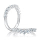 V-Curved Diamond PavÃ© Wedding Band WRC1470/72