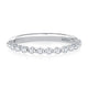 Delicate Shared Single Prong Halfway Diamond Wedding Band WRRDK1243H/39