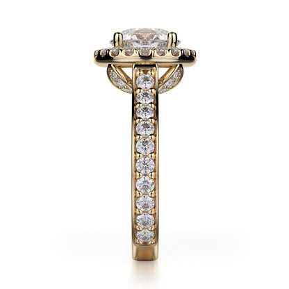 Michael M Pave Round Engagement Ring