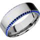 14K White Gold with Distressed , Polish Finish