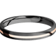 Zirconium with Satin Finish and 14K Rose Gold Inlay