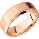 14K Rose Gold with Machine , Polish Finish