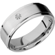 14K White Gold with Satin , Polish Finish
