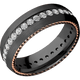 Zirconium with Satin Finish and 14K Rose Gold Inlay