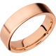 14K Rose Gold with Satin Finish