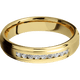 14K Yellow Gold with Satin , Polish Finish