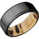 Zirconium with Crosssatinblack , Polish Finish and Spalted Tamarind