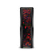 MATRIX Black Ceramic Polished Beveled Edges Men's Wedding Band with Black Opal Inlay - 8mm