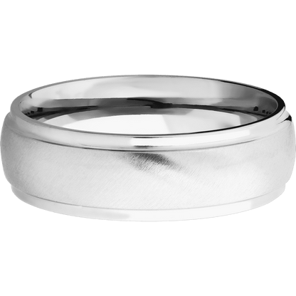 14K White Gold + Anglesatin , Polish Finish