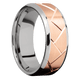 14K White Gold with Polish , Polish Finish and 14K Rose Gold Inlay