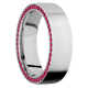 14K White Gold with Bead Finish