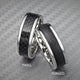 6MM Grey Tungsten Carbide Ring - Twill Carbon Fiber Insert with Round Edge