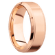 14K Rose Gold with Machine , Polish Finish