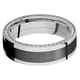 14K White Gold with Polish Finish and Zirconium Inlay