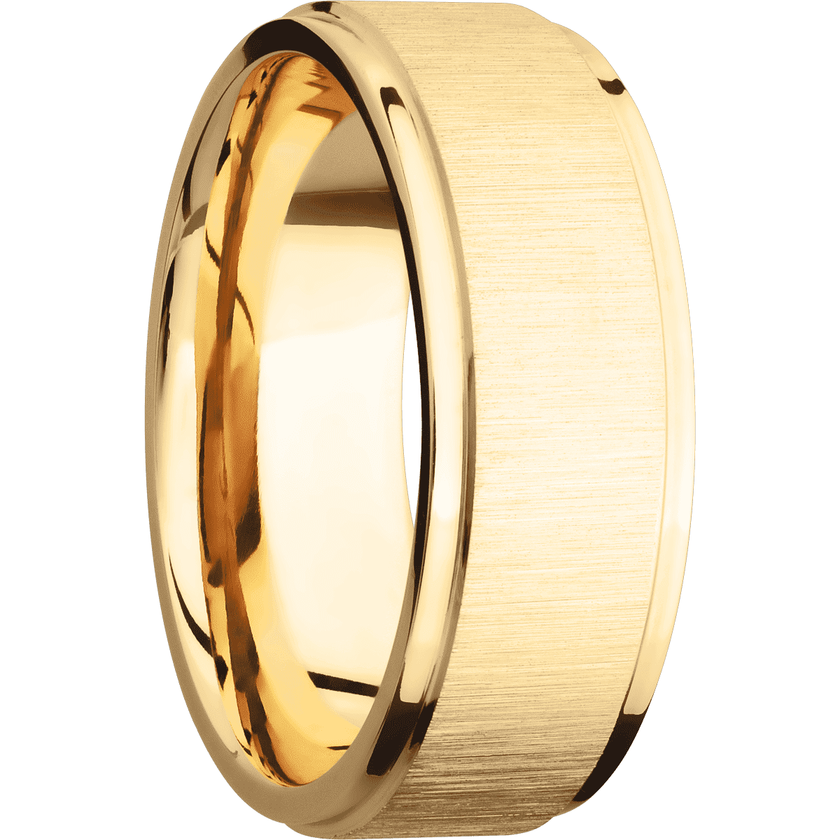 14K Yellow Gold with Crosssatin , Polish Finish