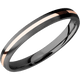 Zirconium with Satin Finish and 14K Rose Gold Inlay