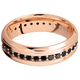 14K Rose Gold with Satin , Polish Finish