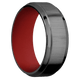 Zirconium with Crosssatinblack , Polish Finish and USMC Red