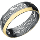 Kinetic with Acid Finish and 14K Yellow Gold Inlay
