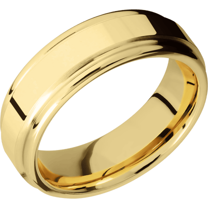 14K Yellow Gold + Polish , Polish Finish