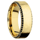 14K Yellow Gold with Hammer , Polish Finish