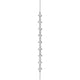 Carré and Round Diamond Bracelet in 18kt White Gold