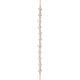 Carré and Round Diamond Bracelet in 18kt Rose Gold