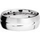 14K White Gold with Polish , Satin Finish