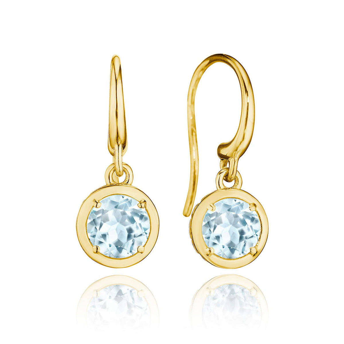 Sky Blue Topaz French Wire Earring - 1.4ct