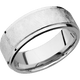 14K White Gold with Distressed , Polish Finish
