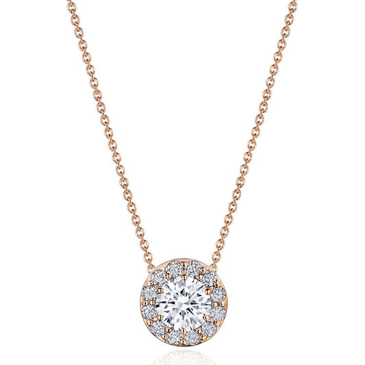 17" Single Bloom Diamond Necklace