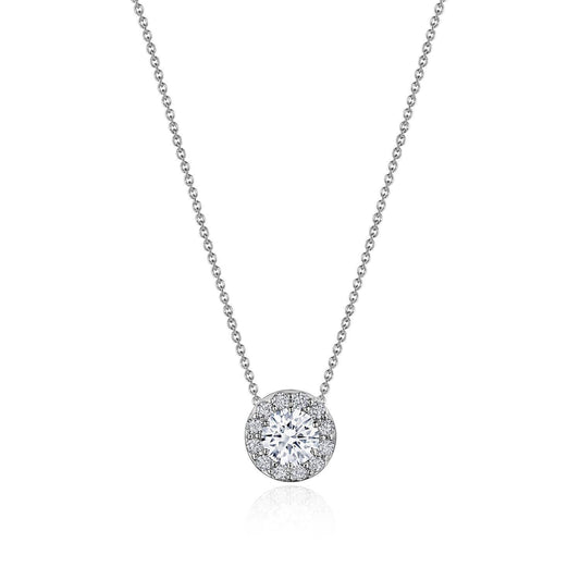 17" Single Bloom Diamond Necklace