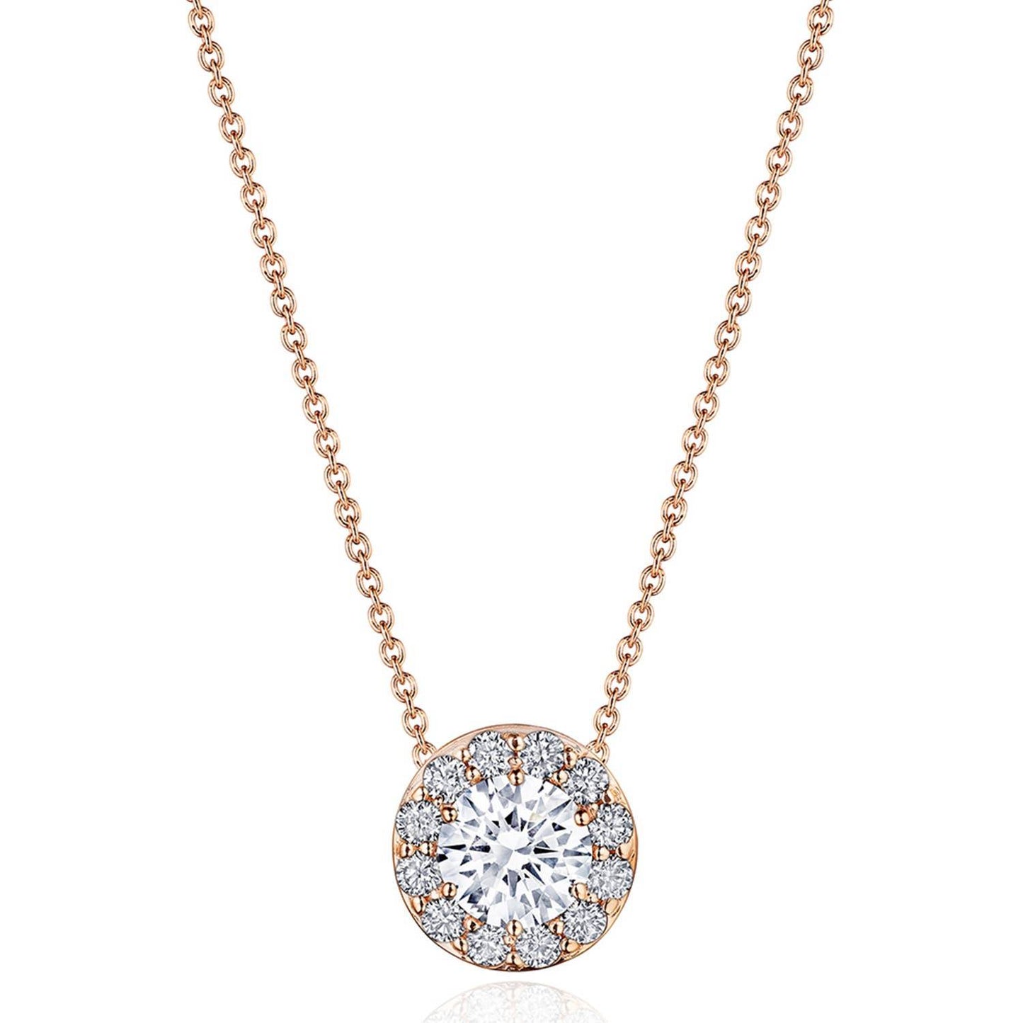 17" Single Bloom Diamond Necklace