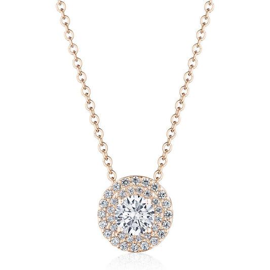 17" Double Bloom Diamond Necklace