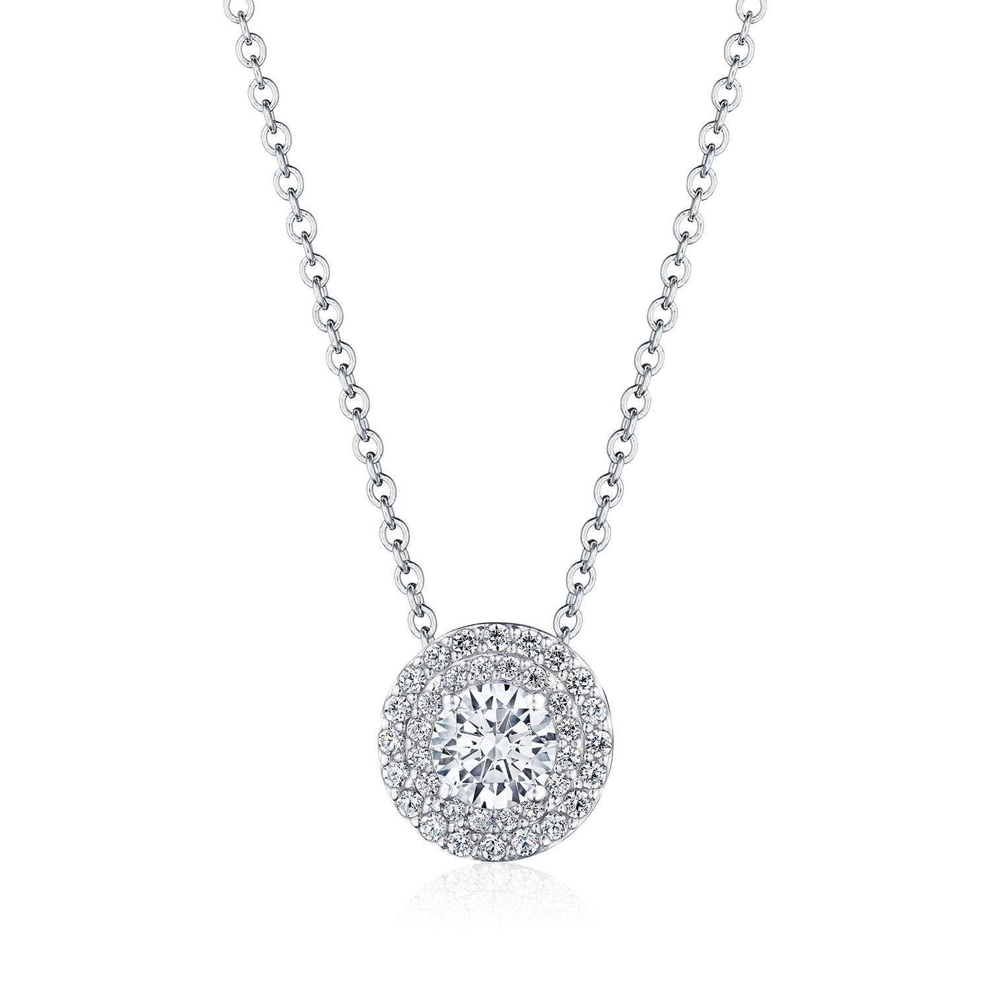 17" Double Bloom Diamond Necklace