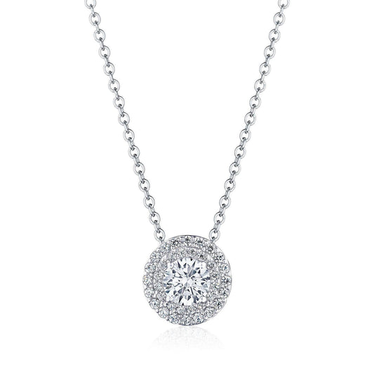 17" Double Bloom Diamond Necklace
