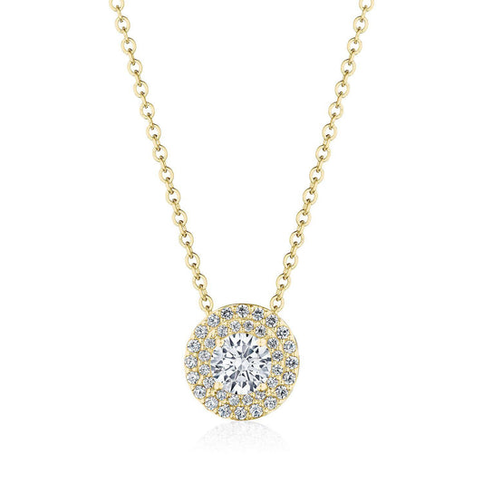 17" Double Bloom Diamond Necklace