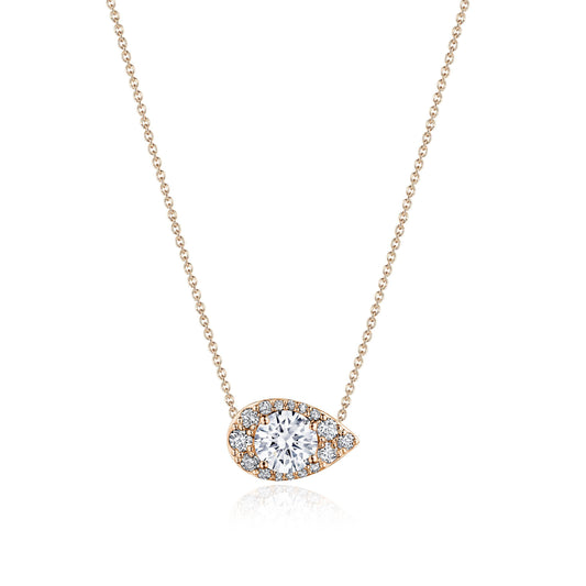 17" Pear Bloom Diamond Necklace