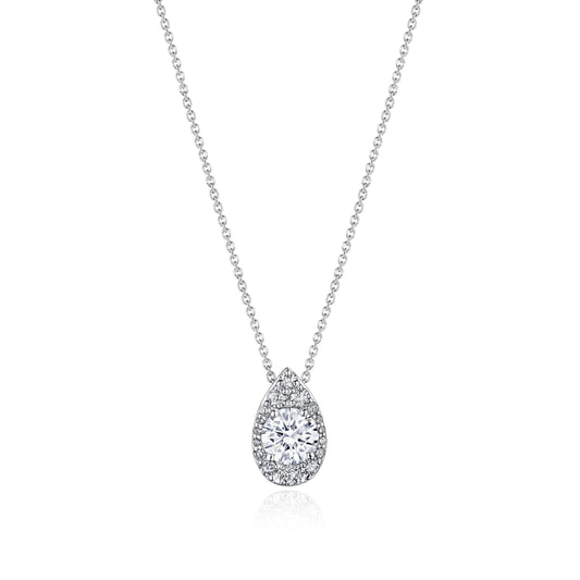 17" Pear Bloom Diamond Necklace