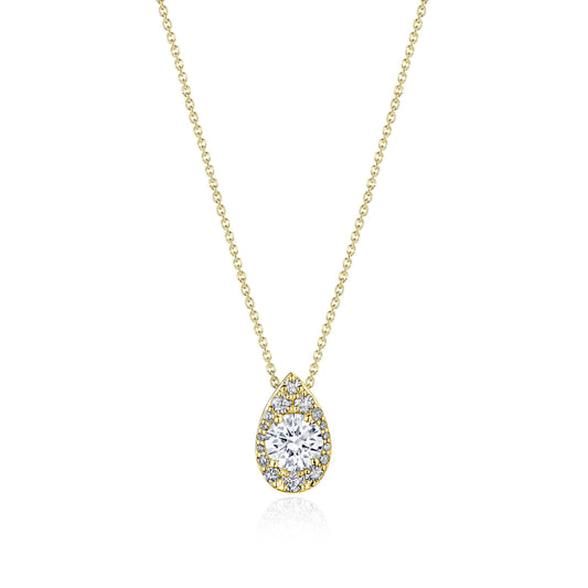 17" Pear Bloom Diamond Necklace