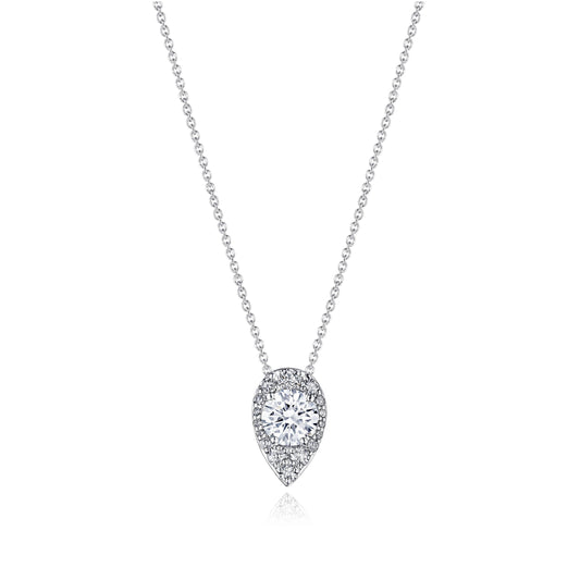17" Pear Bloom Diamond Necklace