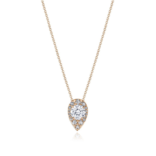 17" Pear Bloom Diamond Necklace