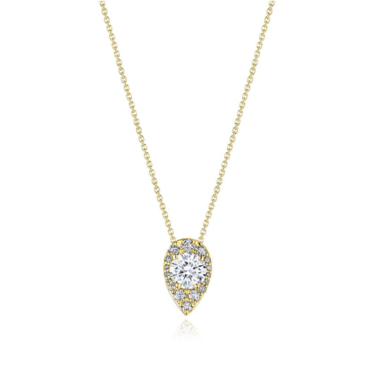 17" Pear Bloom Diamond Necklace