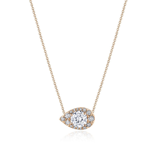 17" Pear Bloom Diamond Necklace